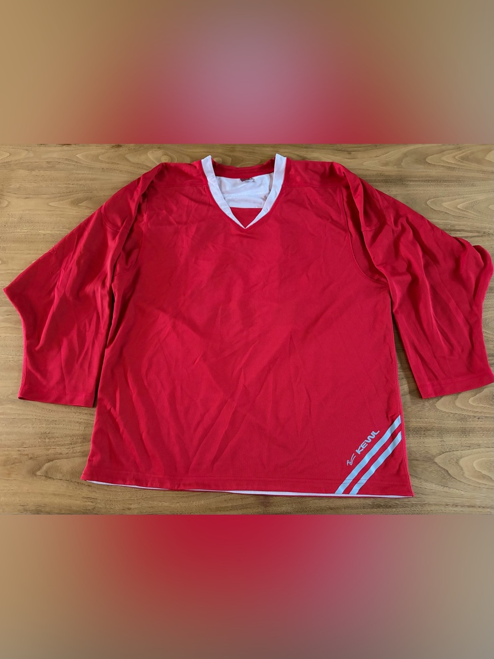Men's Red Hockey Jersey size M